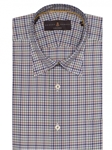 Multi Color Twill Plaid Crespi IV Tailored Fit Sport Shirt | Robert Talbott Sport Shirts Collection  | Sam's Tailoring Fine Men Clothing