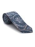 White, Brown & Blue Paisley Best of Class Tie | Best of Class Ties Collection | Sam's Tailoring Fine Men Clothing