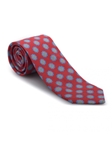 Red and Blue Carmel Print Best of Class Tie | Best of Class Ties Collection | Sam's Tailoring Fine Men Clothing