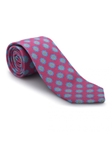 Pink and Sky Carmel Print Best of Class Tie | Best of Class Ties Collection | Sam's Tailoring Fine Men Clothing