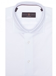 White Solid Tailored Fit Estate Dress Shirt | Robert Talbott Dress Shirts Collection | Sam's Tailoring Fine Men Clothing