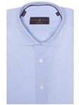 White & Sky Stripe RT Tailored Fit Dress Shirt | Robert Talbott Dress Shirts Collection | Sam's Tailoring Fine Men Clothing