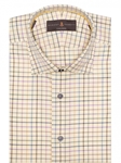 Yellow, Brown & Sky Plaid Crespi IV Sport Shirt | Sport Shirts Collection | Sams Tailoring Fine Men Clothing