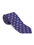 Blue With American Flag RT Print Tie | Robert Talbott Ties | Sam's Tailoring Fine Men Clothing