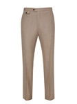 Tan Soft Luxe Flat Front Trouser | Hickey Freeman Men's Collection | Sam's Tailoring Fine Men Clothing