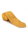 Yellow & Blue Blue Neat Carmel Print Best of Class Tie | Best of Class Ties Collection | Sam's Tailoring Fine Men Clothing