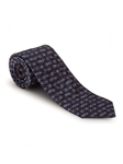 Black & Blue Blue Neat Carmel Print Best of Class Tie | Best of Class Ties Collection | Sam's Tailoring Fine Men Clothing