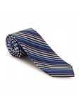 Blue, Grey and Navy Stripe Academy Best of Class Tie | Best of Class Ties Collection | Sam's Tailoring Fine Men Clothing