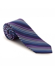 Purple, Blue and Navy Stripe Academy Best of Class Tie | Best of Class Ties Collection | Sam's Tailoring Fine Men Clothing