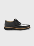 Black Leather / Black Sole Market Cap Dress Shoes | Men's Dress Shoes | Sam's Tailoring Fine Men Clothing