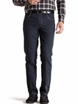 Blue Black Diego Cross Contrast Swing Pocket Denim | Meyer Swing Pockets | Sam's Tailoring Fine Men Clothing