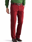 Red Roma Regular Fit Soft Cotton Chino | Meyer Trousers/Chinos |  Sam's Tailoring Fine Men Clothing