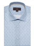 Sky Blue Floral Print Crespi IV Tailored Sport Shirt | Robert Talbott Fall Sport Shirts Collection  | Sam's Tailoring Fine Men Clothing