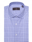 Lavender and White Zephir Poplin Check Dress Shirt | Robert Talbott Fall Dress Collection | Sam's Tailoring Fine Men Clothing