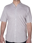 Robert talbott Grey Knit Tyler-tailored Short Sleeve Shirt PK429-02| Sam's Tailoring Fine Men's Clothing