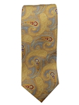 Robert Talbott Yellow With Paisley Pattern 7 Fold Sudbury Tie 321123-06|Sam's Tailoring Fine Men's Clothing