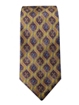 Robert Talbott Yellow,Red And Blue With Wave Pattern 7 Fold Sudbury Tie 321123-33|Sam's Tailoring Fine Men's Clothing