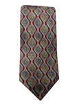 Robert Talbott Red,Blue And Yellow With Wave Pattern 7 Fold Sudbury Tie 321123-34|Sam's Tailoring Fine Men's Clothing