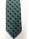 Robert Talbott Green,yellow And Sky Blue Geometric Pattern 7 Fold Sudbury Tie 321123-51|Sam's Tailoring Fine Men's Clothing