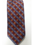 Robert Talbott Maroon,yellow Sky Blue Geometric Pattern 7 Fold Sudbury Tie 321123-53|Sam's Tailoring Fine Men's Clothing