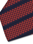Red and Navy Sartorial Silk Tie | Italo Ferretti Spring Summer Collection | Sam's Tailoring