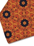 Orange, Red & Navy Paisley Sartorial Silk Tie | Italo Ferretti Spring Summer Collection | Sam's Tailoring