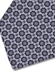 Grey & Black Floral Sartorial Silk Tie | Italo Ferretti Fine Ties Collection | Sam's Tailoring