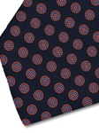 Black, Blue & Orange Sartorial Silk Tie | Italo Ferretti Fine Ties Collection | Sam's Tailoring