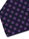 Violet, Grey & Black Sartorial Silk Tie | Italo Ferretti Fine Ties Collection | Sam's Tailoring