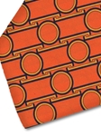 Orange and Navy Sartorial Silk Tie | Italo Ferretti Fine Ties Collection | Sam's Tailoring