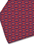 Red and Blue Sartorial Silk Tie | Italo Ferretti Fine Ties Collection | Sam's Tailoring