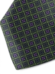 Navy, Green & Violet Sartorial Silk Tie | Italo Ferretti Ties Collection | Sam's Tailoring Fine Men Clothing