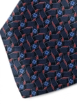 Black, Red & Navy Sartorial Silk Tie | Italo Ferretti Ties Collection | Sam's Tailoring Fine Men Clothing