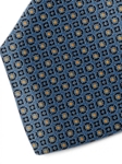 Blue, Orange & Black Sartorial Silk Tie | Italo Ferretti Ties Collection | Sam's Tailoring Fine Men Clothing