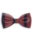 Navy and Red Sartorial Handmade Silk Bow Tie | Bow Ties Collection | Sam's Tailoring Fine Men Clothing