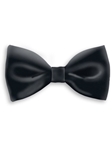 Solid Black Sartorial Handmade Silk Bow Tie | Bow Ties Collection | Sam's Tailoring Fine Men Clothing