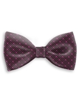 Pink, White & Wine Sartorial Handmade Silk Bow Tie | Bow Ties Collection | Sam's Tailoring Fine Men Clothing