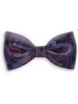 Black, Red & Blue Sartorial Handmade Silk Bow Tie | Bow Ties Collection | Sam's Tailoring Fine Men Clothing