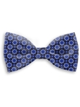 Navy and Blue Floral Sartorial Silk Bow Tie | Bow Ties Collection | Sam's Tailoring Fine Men Clothing