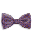 Violet, Black on Brown Floral Sartorial Silk Bow Tie | Bow Ties Collection | Sam's Tailoring Fine Men Clothing