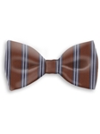 Brown, Black and Sky Sartorial Silk Bow Tie | Bow Ties Collection | Sam's Tailoring Fine Men Clothing
