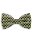 Green With Black Sartorial Handmade Silk Bow Tie | Bow Ties Collection | Sam's Tailoring Fine Men Clothing