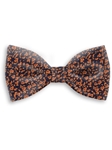 Orange & Black Sartorial Handmade Silk Bow Tie | Bow Ties Collection | Sam's Tailoring Fine Men Clothing