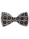 Black, Sky & Tan Sartorial Handmade Silk Bow Tie | Bow Ties Collection | Sam's Tailoring Fine Men Clothing