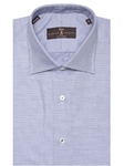 White & Navy Estate Sutter Tailored Dress Shirt | Dress Shirts Collection | Sam's Tailoring Fine Men Clothing