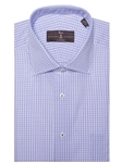 Blue and Sky Check Estate Sutter Classic Dress Shirt | Dress Shirts Collection | Sam's Tailoring Fine Men Clothing