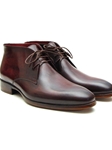 Brown & Bordeaux Chukka Men's Boot | Fine Men Spring Boots | Sam's Tailoring Fine Men Clothing