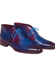 Blue and Purple Chukka Men's Boot | Fine Men Spring Boots | Sam's Tailoring Fine Men Clothing