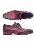 Lilac Genuine Ostrich Debry Men Shoe | Fine Men Derby Shoes | Sam's Tailoring Fine Men Clothing