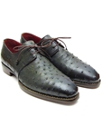 Goodyear Welted Green Genuine Ostrich Derby Shoe| Fine Men Derby Shoes | Sam's Tailoring Fine Men Clothing